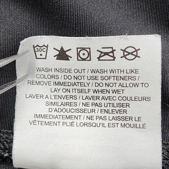 Nike Leggings Womens S Black Mesh Panels Mid-Rise Fast Running Workout Pockets - Picture 7 of 14